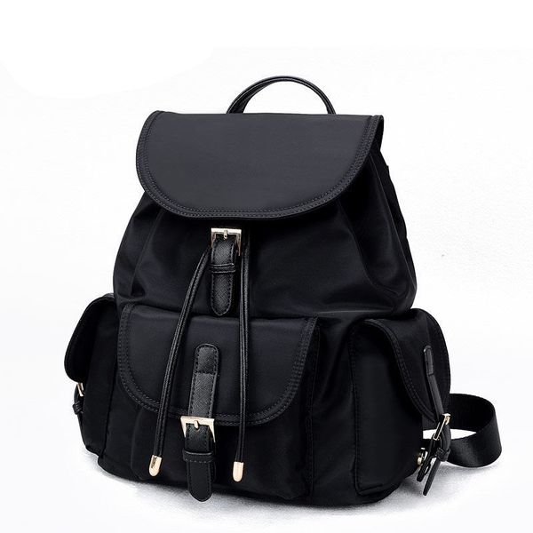 school bag backpack for teenager girls oxford cloth nylon hasp lock design black femme mochila female backpacks e220 230106
school bag backpack for teenager girls oxford cloth nylon hasp lock design black femme mochila female backpacks e220 230106
