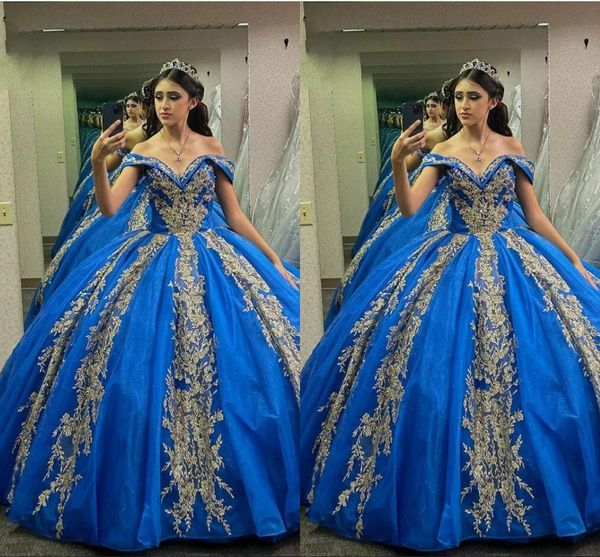 2023 royal blue and gold quinceanera dresses off the shoulder floral applique beads pearls princess sweet 16 dress prom party, Blue;red
2023 royal blue and gold quinceanera dresses off the shoulder floral applique beads pearls princess sweet 16 dress prom party, Blue;red