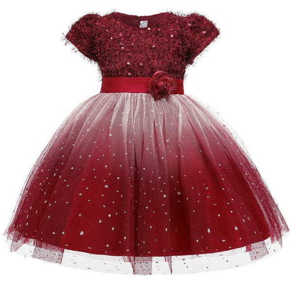 girl's dresses princess girls flower dress sequin for baby christmas wedding party children kids elegant ball gown vestidos children cl, Red;yellow
girl's dresses princess girls flower dress sequin for baby christmas wedding party children kids elegant ball gown vestidos children cl, Red;yellow
