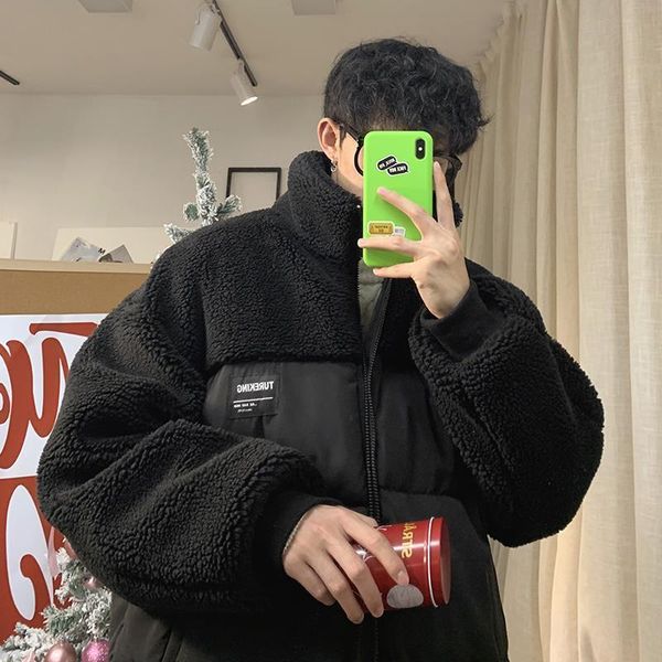 men s jackets lamb wool coat men s plus velvet thick winter padded jacket korean warm cotton bubble chaqueta de los hombres puffer 230106, Black;brown
men s jackets lamb wool coat men s plus velvet thick winter padded jacket korean warm cotton bubble chaqueta de los hombres puffer 230106, Black;brown