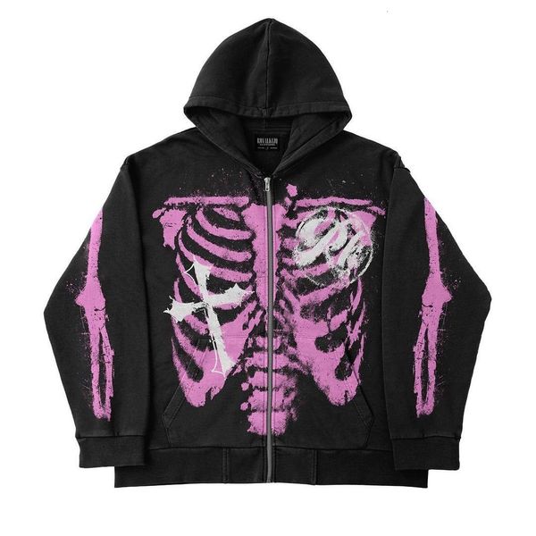 women's hoodies sweatshirts europe and america skull zip hoodie y2k harajuku loose long sleeve streetwear gothic punk oversized sweatsh, Black
women's hoodies sweatshirts europe and america skull zip hoodie y2k harajuku loose long sleeve streetwear gothic punk oversized sweatsh, Black