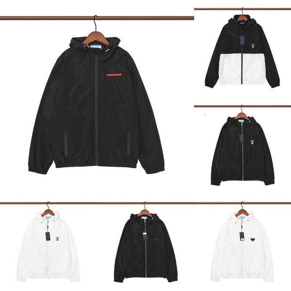 men's jackets designer p mens hooded triangle badge women's sunscreen jacket outerwear coats clothing 2j7e, Black;brown
men's jackets designer p mens hooded triangle badge women's sunscreen jacket outerwear coats clothing 2j7e, Black;brown