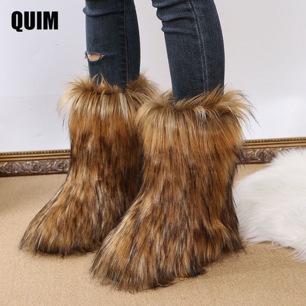 boot's winter snow outdoor luxury furry faux fur woman plush warm platform shoes fashion bottes big size 43 230106, Black
boot's winter snow outdoor luxury furry faux fur woman plush warm platform shoes fashion bottes big size 43 230106, Black