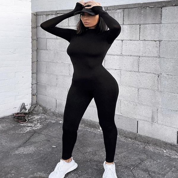 women's jumpsuits rompers autumn women winter jumpsuit streetwear long sleeve bodycon solid sport fitness overalls for women, Black;white
women's jumpsuits rompers autumn women winter jumpsuit streetwear long sleeve bodycon solid sport fitness overalls for women, Black;white