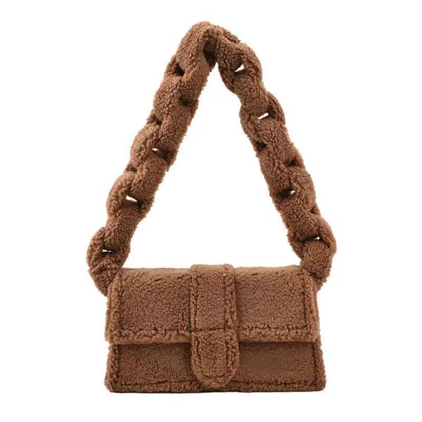 autumn and winter solid color one shoulder portable small square bag designer wool bag imitating lamb wool wallet backpack handbag purses, Black;red
autumn and winter solid color one shoulder portable small square bag designer wool bag imitating lamb wool wallet backpack handbag purses, Black;red