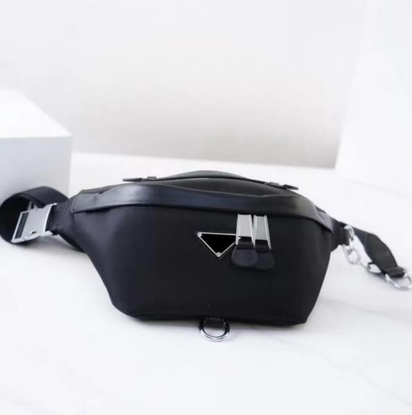 

2023 Luxury Designer Waist Bag Women Men Triangle Bumbags Fashion Body Shoulder Bum Bags Temperament P Bum Cross Fanny Pack, Black