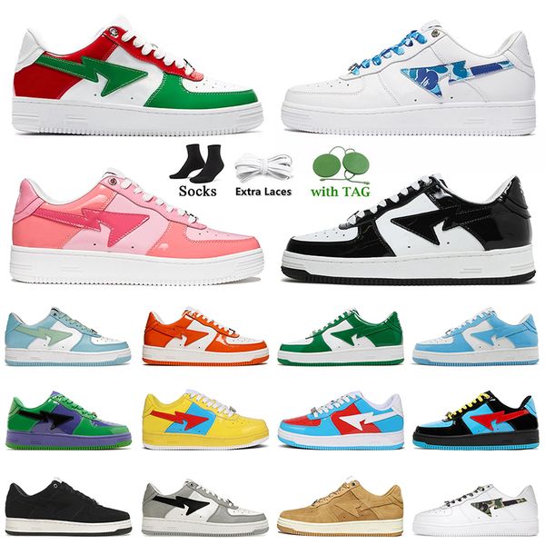 casual bapestas shoes designer jjjjound bapesta low men women italy stas sk8 color camo combo pink patent leather green black white trainers
casual bapestas shoes designer jjjjound bapesta low men women italy stas sk8 color camo combo pink patent leather green black white trainers