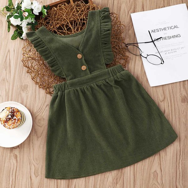 girl's dresses spring children princess dress girl clothes robe noel fille ruffle vintage girls dresses corduroy jumper skirt button su, Red;yellow
girl's dresses spring children princess dress girl clothes robe noel fille ruffle vintage girls dresses corduroy jumper skirt button su, Red;yellow