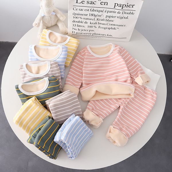 clothing sets toddler children clothes kids autumn winter thick striped and high waist pants 2pcs for girls boys outfits pajama suit 230106, White
clothing sets toddler children clothes kids autumn winter thick striped and high waist pants 2pcs for girls boys outfits pajama suit 230106, White