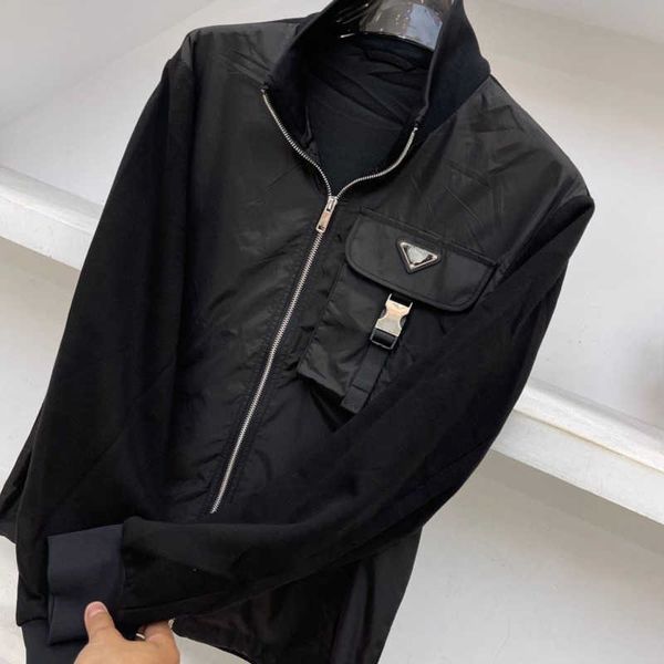 men's jackets designer jacket autumn winter chest pocket triangle cotton coats men women cardigan coat casual stand collar zipper jacke, Black;brown
men's jackets designer jacket autumn winter chest pocket triangle cotton coats men women cardigan coat casual stand collar zipper jacke, Black;brown