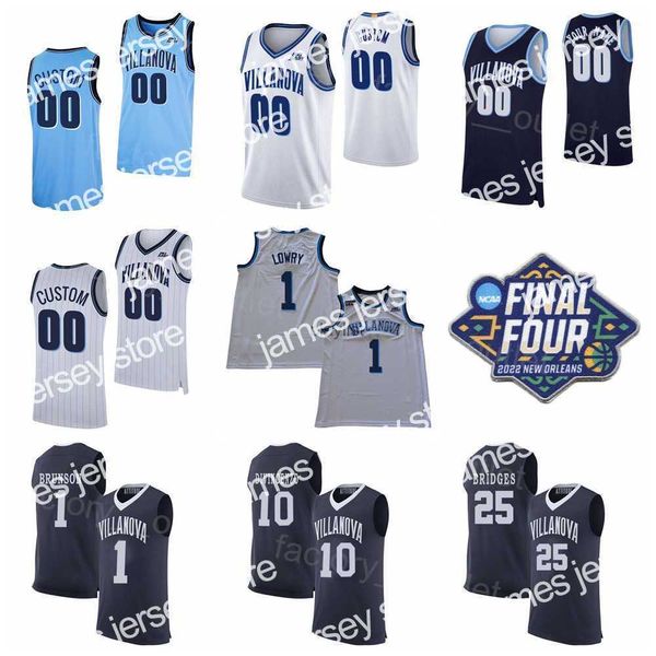 Image of College Basketball Wears College Basketball Wears NCAA 2023 Final Four Villanova Wildcats 10 Donte DiVincenzo Jersey Basketball 1 Jalen Brunson 1 Kyle Lowry 25 Mika