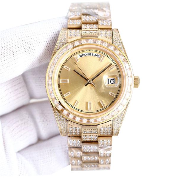diamond watch mens automatic mechanical watches 41mm diamonds bezel sapphire men waterproof wristwatch stainless steel designer wristwatches, Slivery;brown
diamond watch mens automatic mechanical watches 41mm diamonds bezel sapphire men waterproof wristwatch stainless steel designer wristwatches, Slivery;brown