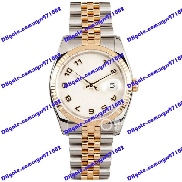 highquality men's watch 2813 automatic mechanical women's watch 116233 36mm white digital dial gold stainless steel strap wristwat, Slivery;brown
highquality men's watch 2813 automatic mechanical women's watch 116233 36mm white digital dial gold stainless steel strap wristwat, Slivery;brown