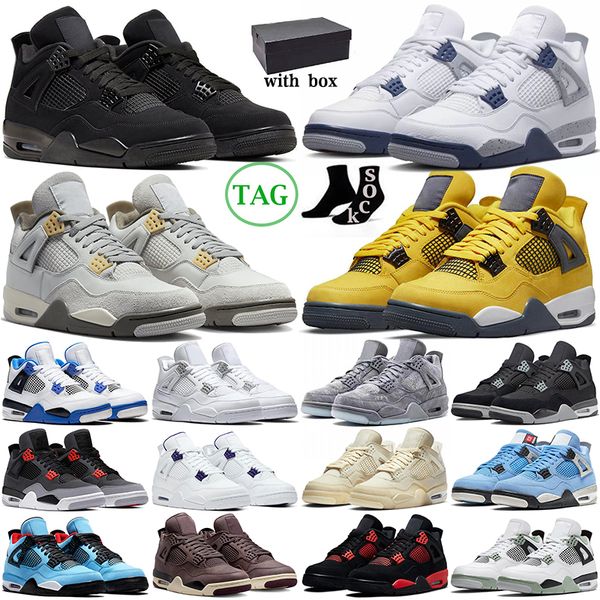 with box 4 basketball shoes 4s midnight navy military black cat cactus jack red thunder university blue mens trainers womens outdoor sports
with box 4 basketball shoes 4s midnight navy military black cat cactus jack red thunder university blue mens trainers womens outdoor sports
