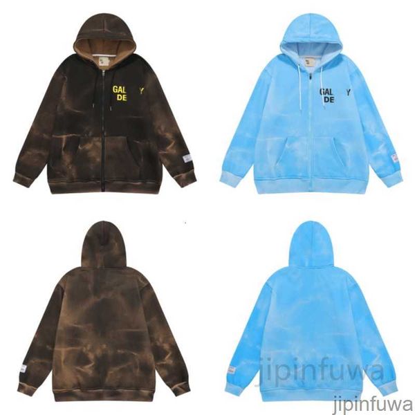 men's hoodies sweatshirts american fashion galleryes dept worn tie dyed cardigan plush hooded sweater and women's high street pull, Black
men's hoodies sweatshirts american fashion galleryes dept worn tie dyed cardigan plush hooded sweater and women's high street pull, Black