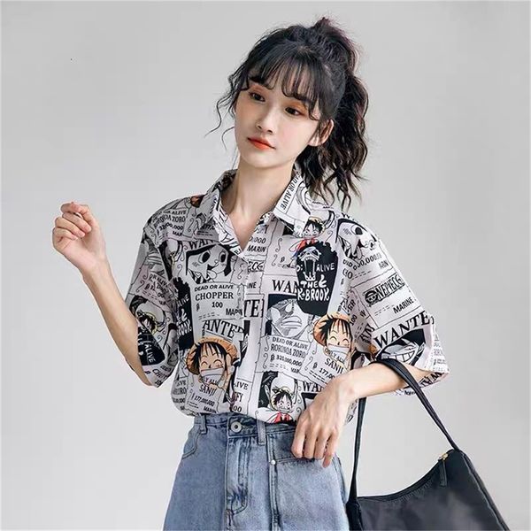 women s t shirt summer lady summer thin loose cartoon printed short sleeved shirt 230106, White
women s t shirt summer lady summer thin loose cartoon printed short sleeved shirt 230106, White
