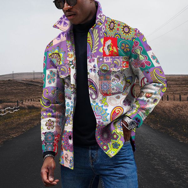 men s jackets autumn streetwear fashion man clothes retro harajuku cashew flowers print men jacket lapel button pocket coat windbreaker 2301, Black;brown
men s jackets autumn streetwear fashion man clothes retro harajuku cashew flowers print men jacket lapel button pocket coat windbreaker 2301, Black;brown