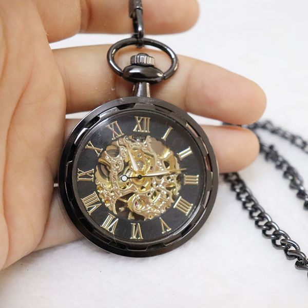pocket watches luxury bronze mechanical watch for men women transparent roman numerals case dial fob chain pendant clock collection 230106, Slivery;golden
pocket watches luxury bronze mechanical watch for men women transparent roman numerals case dial fob chain pendant clock collection 230106, Slivery;golden