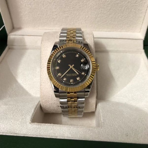 2023 with original box luxury fashion watches 18k yellow gold sliver diamond dial & bezel 2813 automatic movement mens men's watch 316l, Slivery;brown
2023 with original box luxury fashion watches 18k yellow gold sliver diamond dial & bezel 2813 automatic movement mens men's watch 316l, Slivery;brown