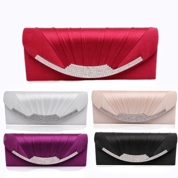 evening bags luxury satin elegant clutch bag with chain shoulder wedding solid envelope pouch ladies party banquet clutches purse 230106
evening bags luxury satin elegant clutch bag with chain shoulder wedding solid envelope pouch ladies party banquet clutches purse 230106