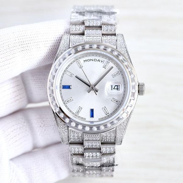 diamond watch mens watch 41mm automatic mechanical watches for men fashion wristwatches women designer wristwatch montre de luxe double cale, Slivery;brown
diamond watch mens watch 41mm automatic mechanical watches for men fashion wristwatches women designer wristwatch montre de luxe double cale, Slivery;brown