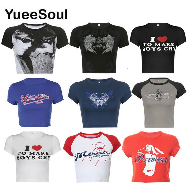 women s t shirt brown crop t letter print short sleeve casual women fashion y2k vintage cute streetwear tee femme 230107, White
women s t shirt brown crop t letter print short sleeve casual women fashion y2k vintage cute streetwear tee femme 230107, White