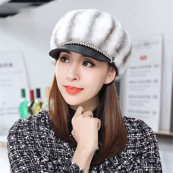 beanieskull caps real natural mink fur fashion and warm hat for women highquality splicing with eaves blocking snow 230106, Blue;gray
beanieskull caps real natural mink fur fashion and warm hat for women highquality splicing with eaves blocking snow 230106, Blue;gray