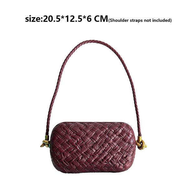 designer bags luxury leather knitting clutch bag knitting
