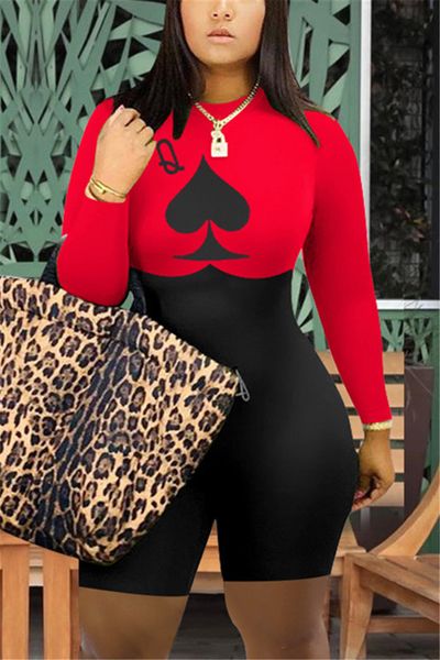 women s jumpsuits rompers fashion women casual queen spades print bodycon autumn jumpsuit shorts outfits for woman playsuit party clubwears, Black;white
women s jumpsuits rompers fashion women casual queen spades print bodycon autumn jumpsuit shorts outfits for woman playsuit party clubwears, Black;white