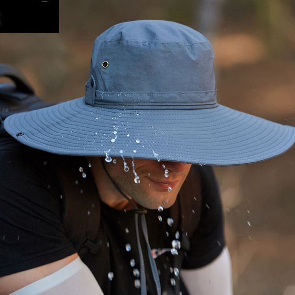 wide brim hats bucket male outdoor 12cm oversized eaves fisherman men's summer mountaineering sun 230106, Blue;gray
wide brim hats bucket male outdoor 12cm oversized eaves fisherman men's summer mountaineering sun 230106, Blue;gray