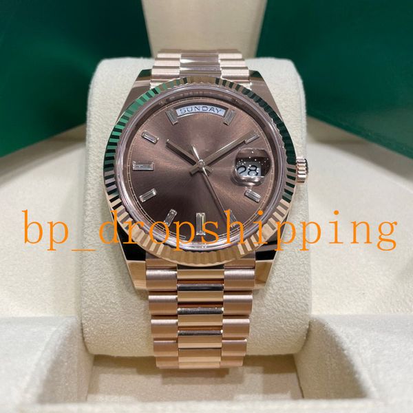2023 new 41mm mens watch sapphire glass chocolate dial fluted bezel ice out automatic mechanical movement stainless steel president st9 wris, Slivery;brown
2023 new 41mm mens watch sapphire glass chocolate dial fluted bezel ice out automatic mechanical movement stainless steel president st9 wris, Slivery;brown