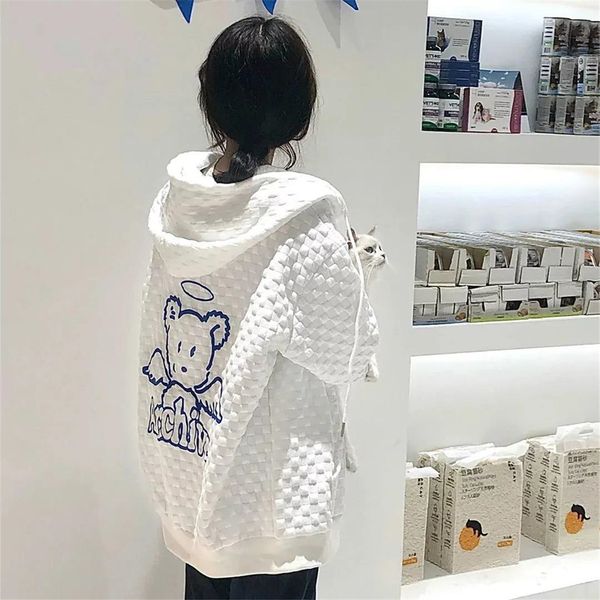 women's hoodies sweatshirts cool plaid boys ulzzang femme cute oversized gothic streetwear spring harajuku white bear girl 230106, Black
women's hoodies sweatshirts cool plaid boys ulzzang femme cute oversized gothic streetwear spring harajuku white bear girl 230106, Black