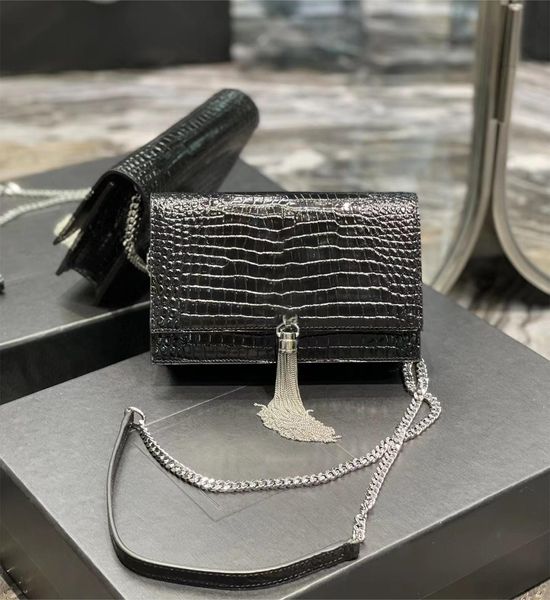 ysls crocodile shoulder bag designer flap crossbody bags cowhide gold silver chain wallet alligator purse fashion zipper coin pocket envelop 
ysls crocodile shoulder bag designer flap crossbody bags cowhide gold silver chain wallet alligator purse fashion zipper coin pocket envelop