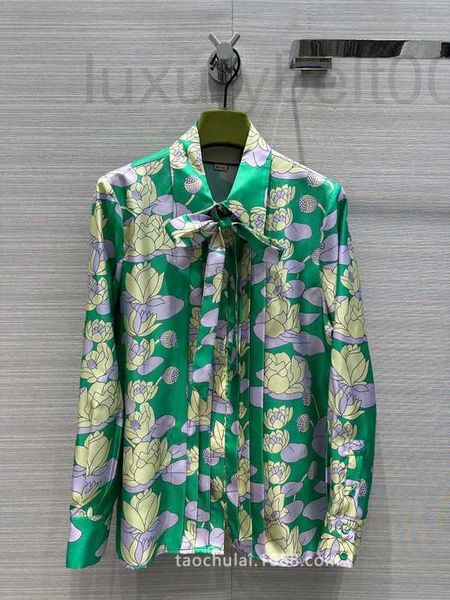 women's blouses & shirts designer high end women french elegant commuter lotus printed silk shirt 97c9, White
women's blouses & shirts designer high end women french elegant commuter lotus printed silk shirt 97c9, White