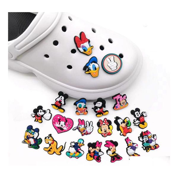shoe parts accessories charms wholesale mouse duck cartoon clog pvc decoration buckle soft rubber clog fast ship drop delivery shoe dh1x6, White;pink
shoe parts accessories charms wholesale mouse duck cartoon clog pvc decoration buckle soft rubber clog fast ship drop delivery shoe dh1x6, White;pink