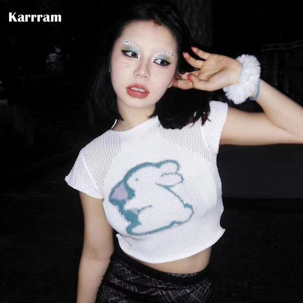 women s t shirt karrram y2k aesthetics knit grunge fairycore crop embroidery hollow out t shirt kawaii harajuku tshirts japanese 00s 230106, White
women s t shirt karrram y2k aesthetics knit grunge fairycore crop embroidery hollow out t shirt kawaii harajuku tshirts japanese 00s 230106, White