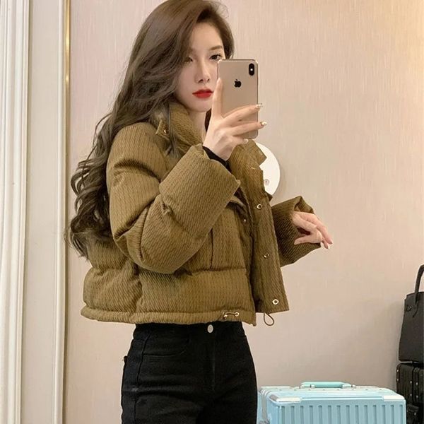 women s down parkas fashion short padded jacket women winter korean stand collar cotton coat single breasted long sleeves female outerwear 2, Black
women s down parkas fashion short padded jacket women winter korean stand collar cotton coat single breasted long sleeves female outerwear 2, Black