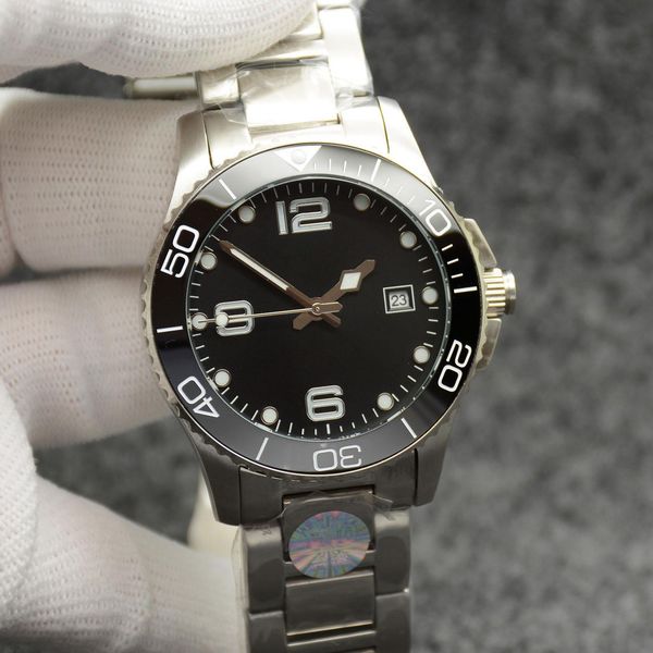 2023 u1 grade aaa 41mm conquest mens automatic mechanical movement stainless steel bracelet concas ceramic bezel with hydroconquest hardlex, Slivery;brown
2023 u1 grade aaa 41mm conquest mens automatic mechanical movement stainless steel bracelet concas ceramic bezel with hydroconquest hardlex, Slivery;brown