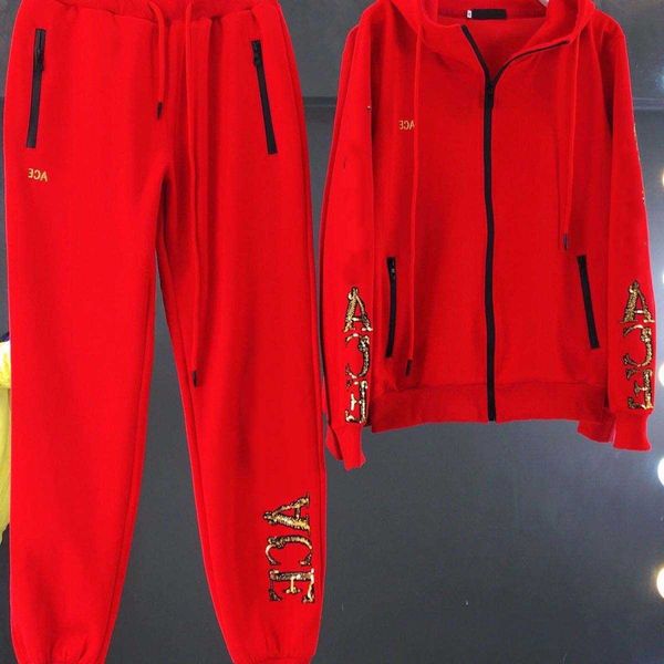 designer women tracksuits autumn and winter new european and american high-end temperament thin foreign trade sports suit logo brand two pic, Gray
designer women tracksuits autumn and winter new european and american high-end temperament thin foreign trade sports suit logo brand two pic, Gray