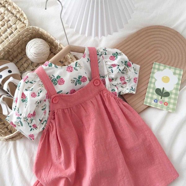 girl's dresses sweet girls floral dress 2-pcs kids puff sleeve floral strap dress children cute dress suit for 1-6 years old t230106, Red;yellow
girl's dresses sweet girls floral dress 2-pcs kids puff sleeve floral strap dress children cute dress suit for 1-6 years old t230106, Red;yellow