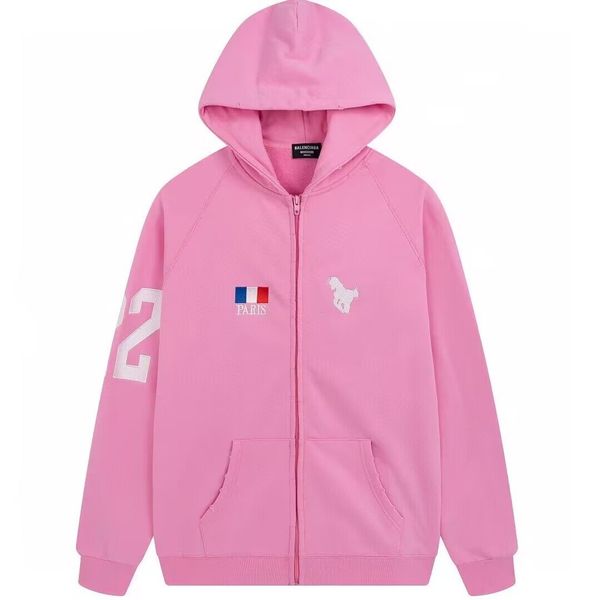2022 france flag luxury zip hoodies men women super oversized horse embroidery destroyed hooded sweatshirts men bb paris pink color, Black
2022 france flag luxury zip hoodies men women super oversized horse embroidery destroyed hooded sweatshirts men bb paris pink color, Black