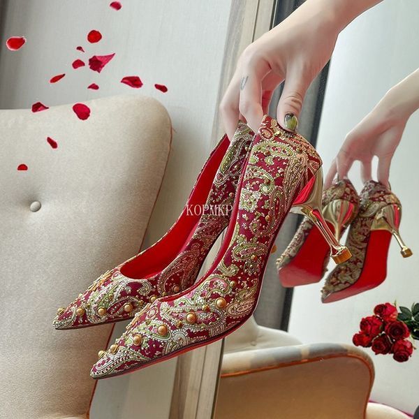 dress shoes embroidery elegant women 57cm high heels pumps wedding designer shallow kopmkp slipon party dress 230106, Black
dress shoes embroidery elegant women 57cm high heels pumps wedding designer shallow kopmkp slipon party dress 230106, Black