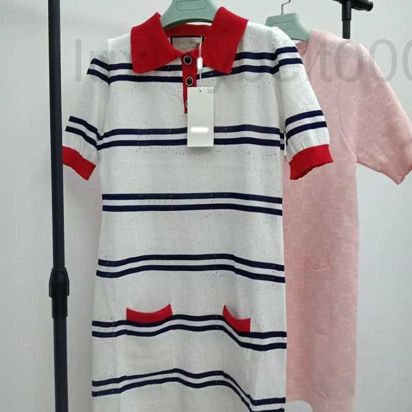 casual dresses designer red and white contrast double g hollow stripe tencel cotton red polo neck knitted dress kdi4, Black;gray
casual dresses designer red and white contrast double g hollow stripe tencel cotton red polo neck knitted dress kdi4, Black;gray