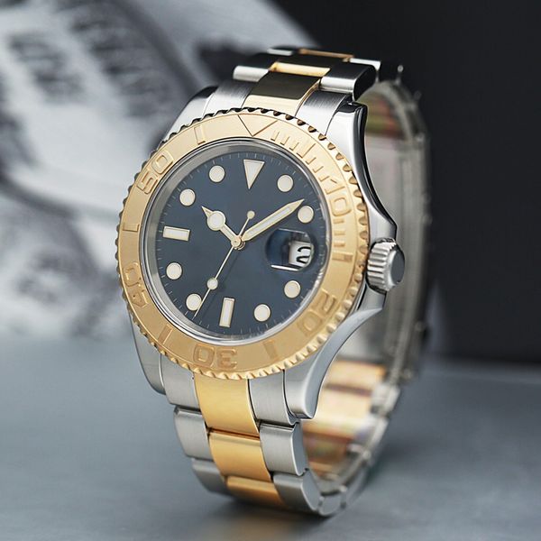 Gold Automatic mens watch 40mm high-quality mechanical sapphire mirror 904L stainless steel strap waterproof luminous automatic yacht calendar luxurious watches, With waterproof
Gold Automatic mens watch 40mm high-quality mechanical sapphire mirror 904L stainless steel strap waterproof luminous automatic yacht calendar luxurious watches, With waterproof