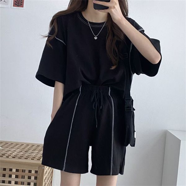 women s two piece pants suit with shorts summer oversize and t shirt big size sets fashion outfit woman tracksuit 230106, White
women s two piece pants suit with shorts summer oversize and t shirt big size sets fashion outfit woman tracksuit 230106, White