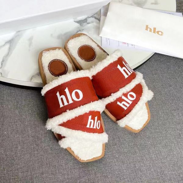 

women sandal woody flat shearling mule slide sandals designer slippers white black beige burgundy pink outdoor slipper fashion womens slides