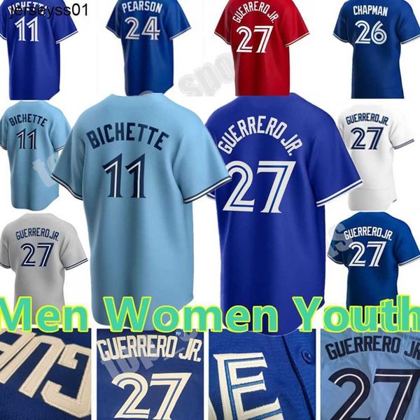 2022 custom 27 vladimir guerrero jr. jersey 11 bo bichette alejandro kirk alek manoah 26 matt chapman george springer drury hernandez 13, Blue;black
2022 custom 27 vladimir guerrero jr. jersey 11 bo bichette alejandro kirk alek manoah 26 matt chapman george springer drury hernandez 13, Blue;black