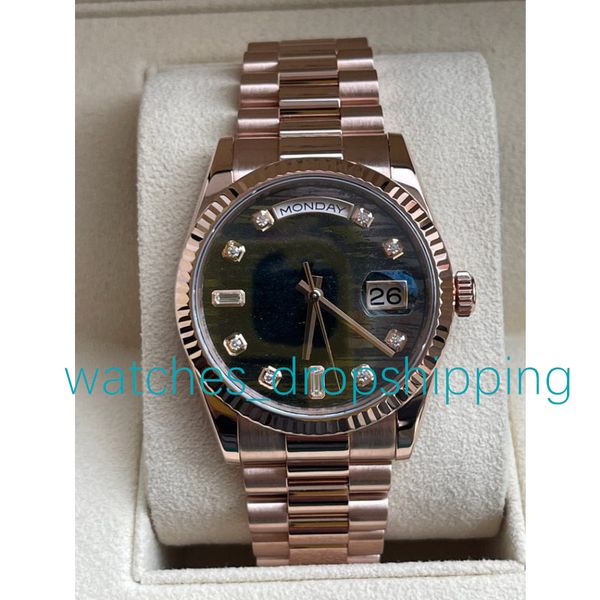 nf maker watch 36mm rose gold stainless steel diamond dial womens automatic movement fashion men's watches president wristwatch, Slivery;brown
nf maker watch 36mm rose gold stainless steel diamond dial womens automatic movement fashion men's watches president wristwatch, Slivery;brown