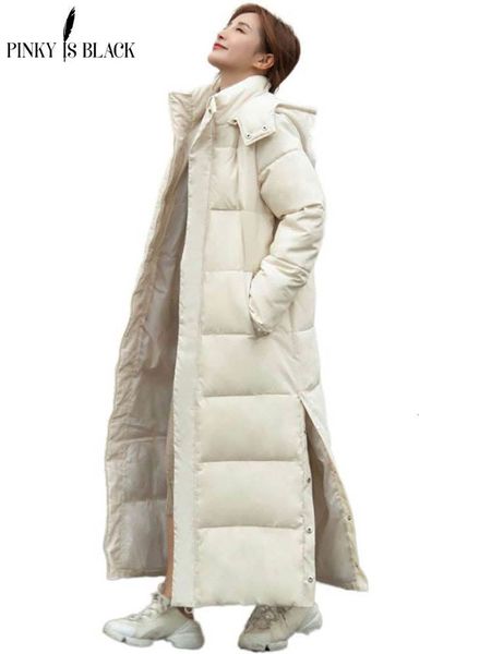 women's down parkas pinkyisblack xlong hooded fashion winter jacket casual thick cotton coat warm outwear 230107, Black
women's down parkas pinkyisblack xlong hooded fashion winter jacket casual thick cotton coat warm outwear 230107, Black