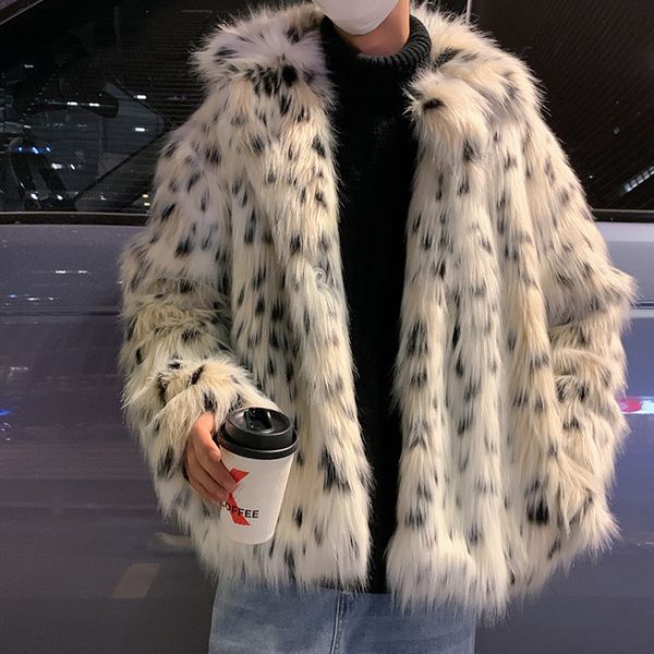 men's leather faux autumn and winter mens casual jacket imitation fur coat fashion youth personality trend spot long hair party plush 2, Black
men's leather faux autumn and winter mens casual jacket imitation fur coat fashion youth personality trend spot long hair party plush 2, Black